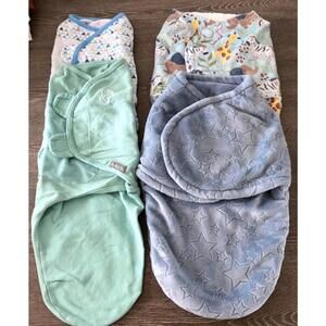 Swaddle Me Swaddles 4pc Lot Baby Boy